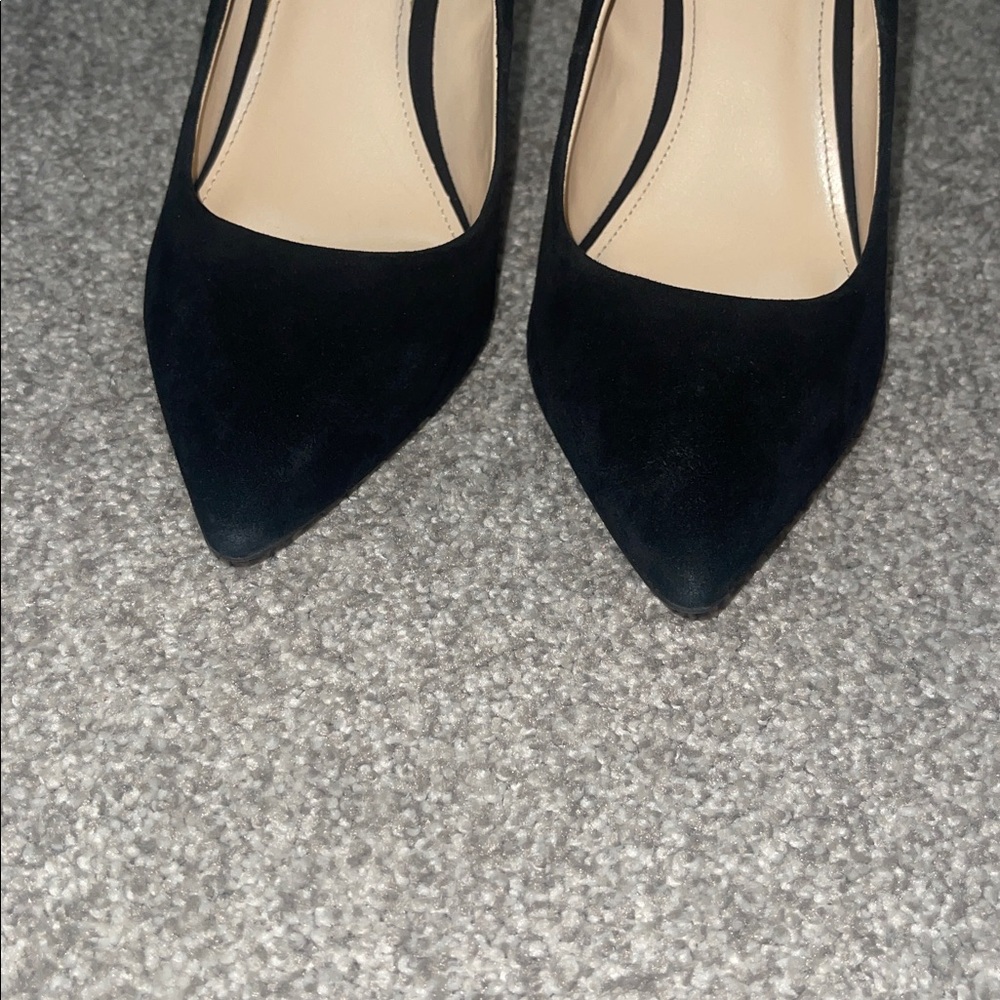 Nine West black suede block heels - Picture 2 of 8